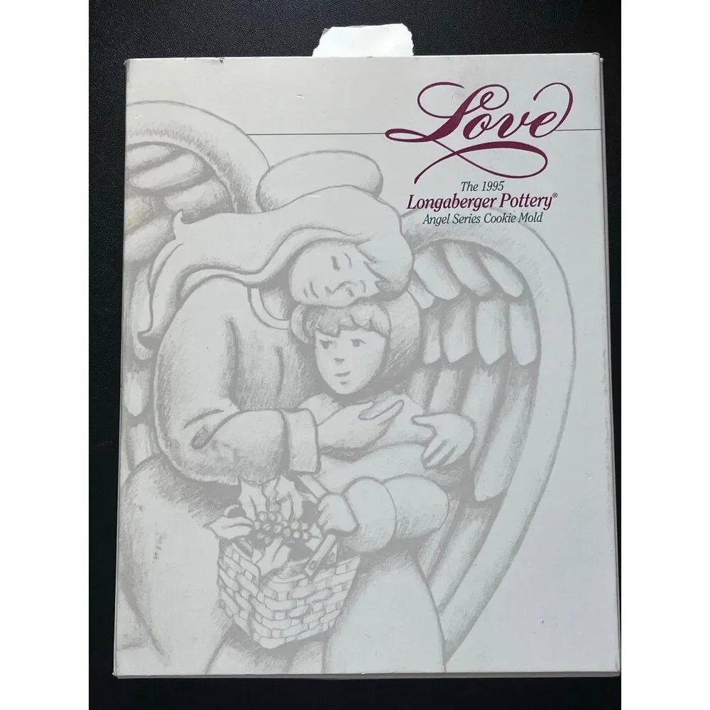 NEW 1995 longaberger pottery angel series cookie mold
